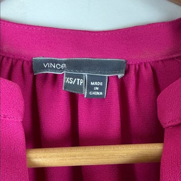 Vince Pink Popover Poplin Dress Size Extra Small - Picture 3 of 7